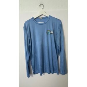 B.A.S.S. Florida Nation Fishing Shirt Long Sleeve T L Blue Angler Sun Protection